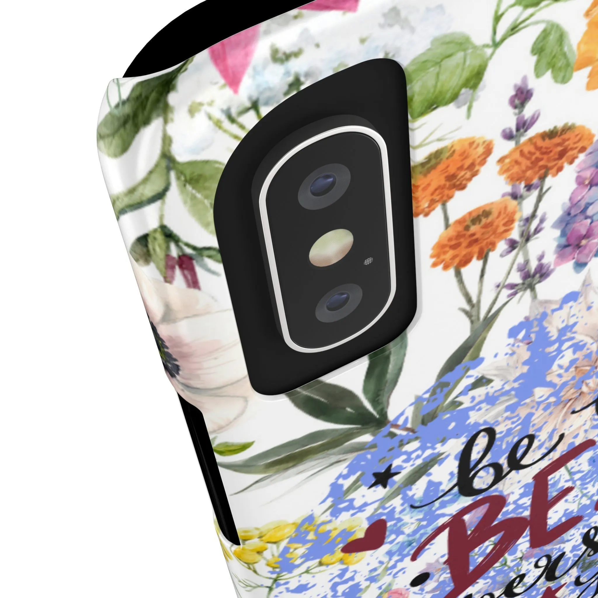 Be The Best Version of You Panda Floral iPhone Slim Phone Case