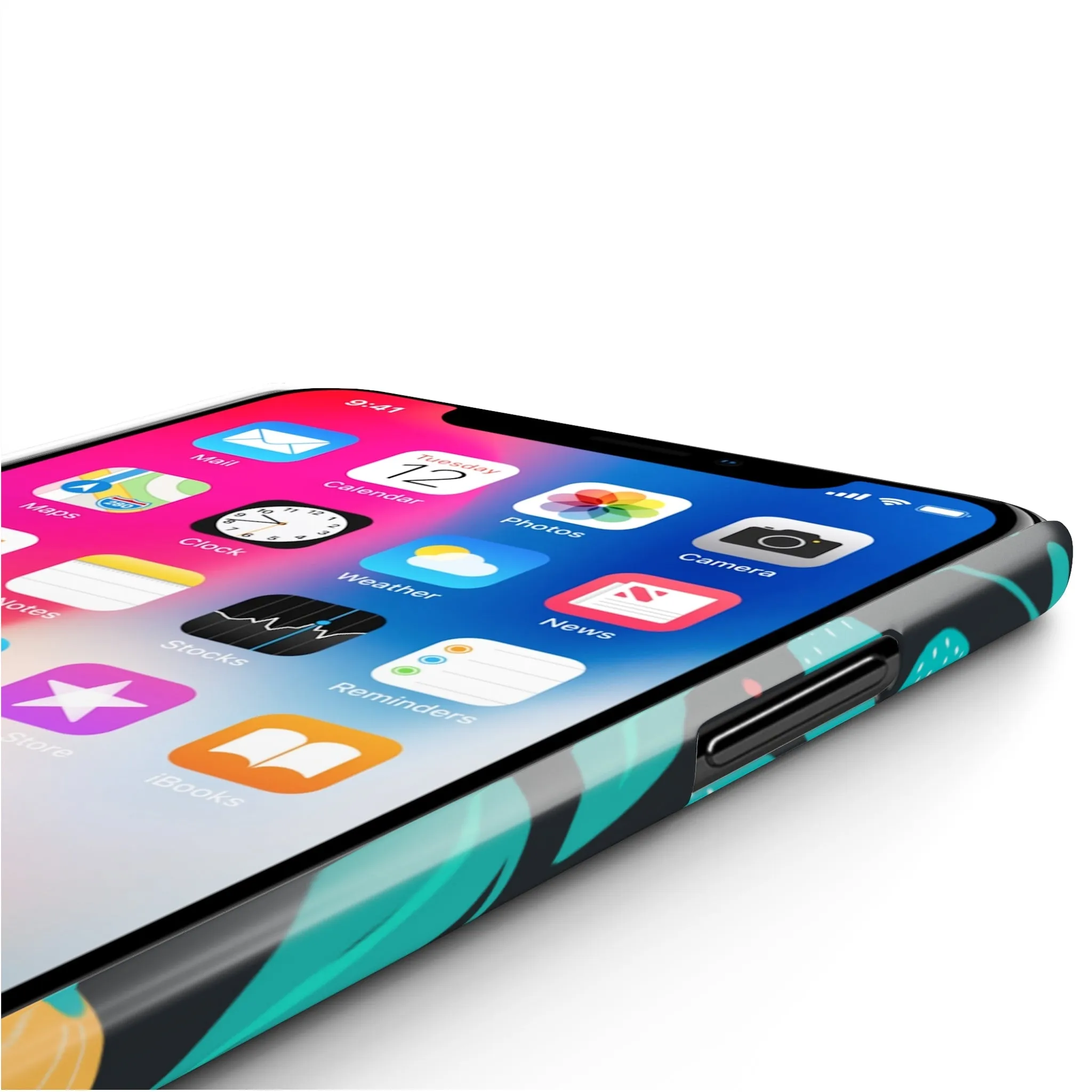 Believe In You Trendy Floral iPhone Slim Phone Case