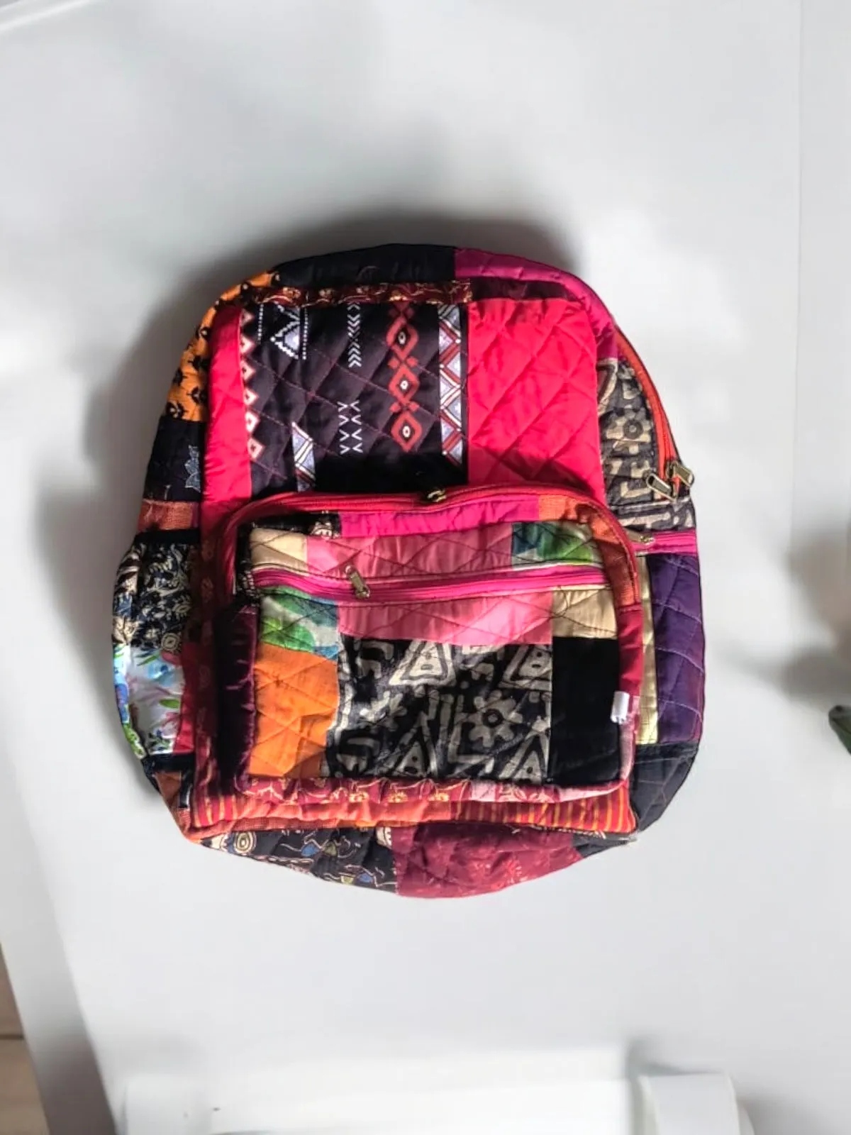 Eco-friendly and Stylish Backpacks: Bright Indian Prints- Your Travel Companion