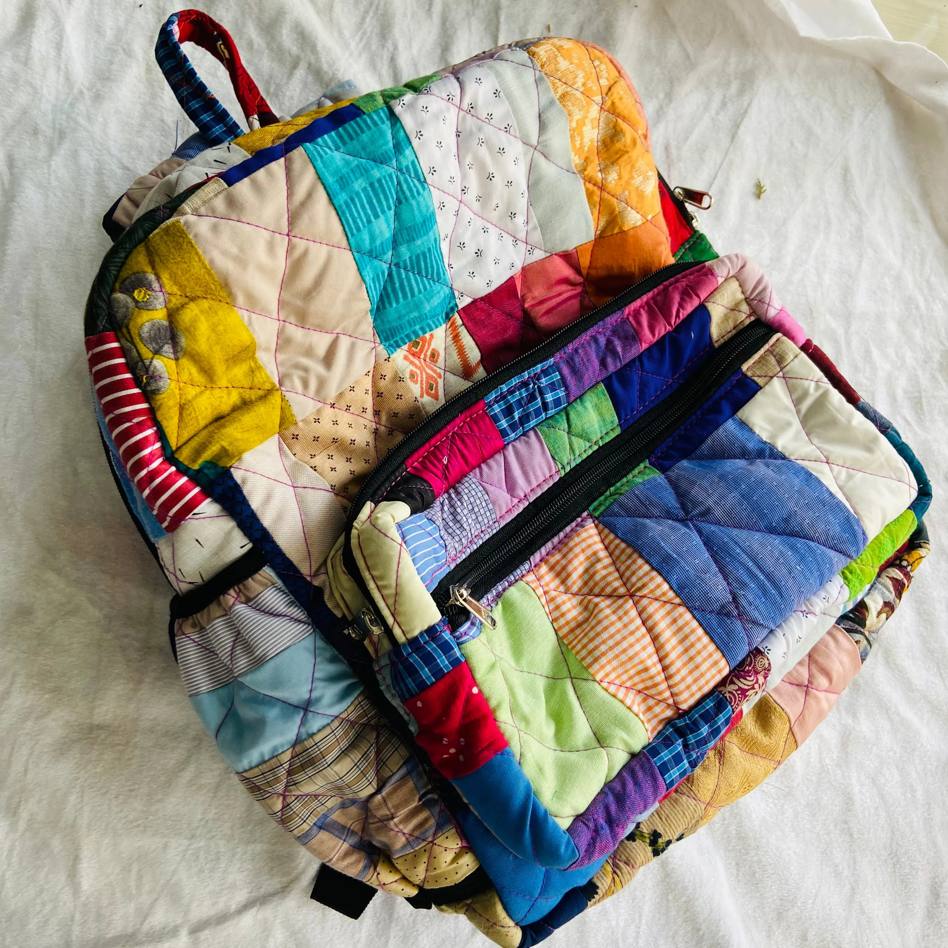 Eco-friendly and Stylish Backpacks: Bright Indian Prints- Your Travel Companion