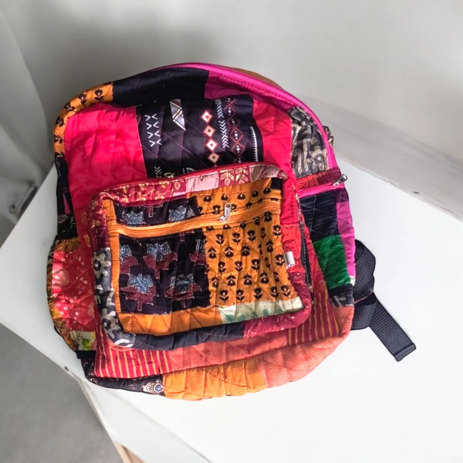 Eco-friendly and Stylish Backpacks: Bright Indian Prints- Your Travel Companion