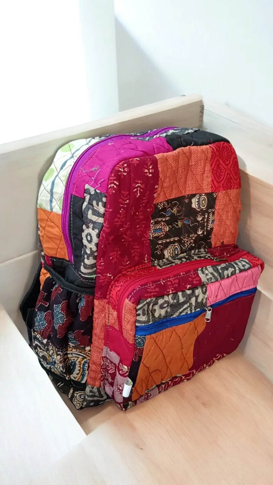 Eco-friendly and Stylish Backpacks: Bright Indian Prints- Your Travel Companion