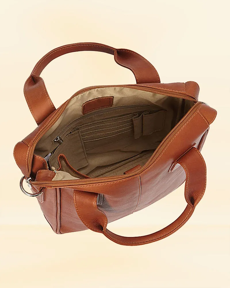 Elevate Tech leather brief Case