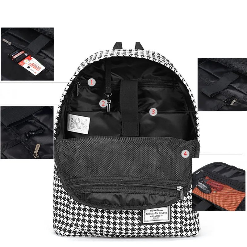Fashion Girls Backpacks Anti-theft Students Outdoor Travel Bookbag