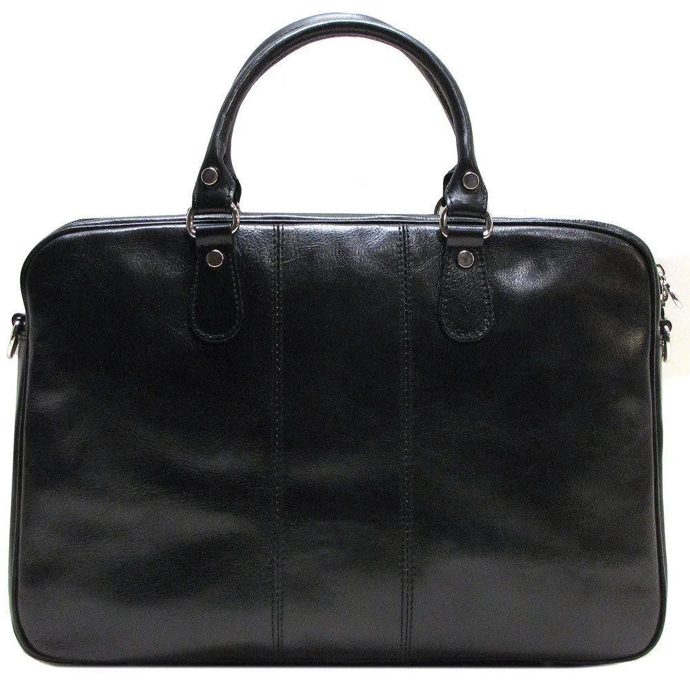 Floto Leather Venezia Slim Briefcase