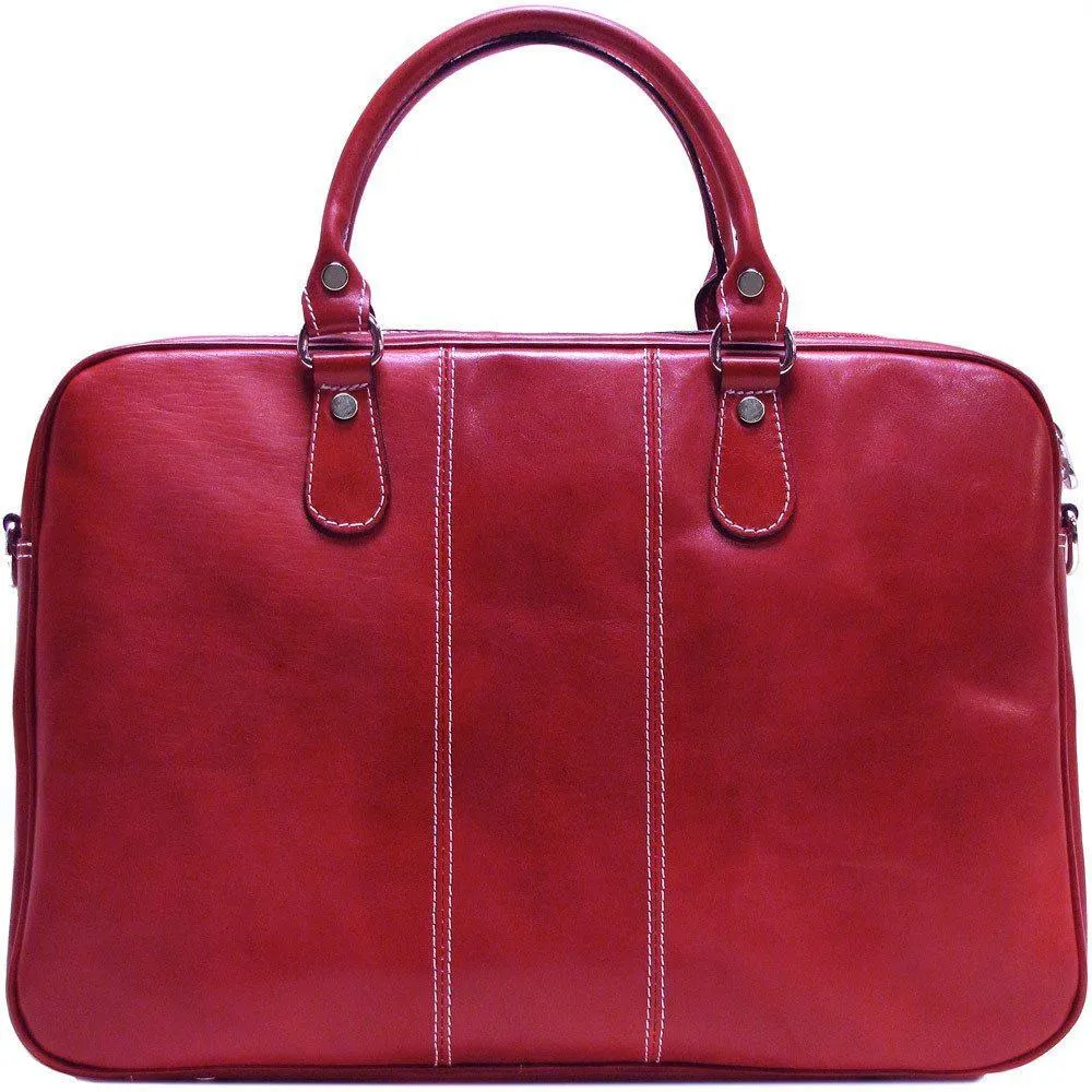 Floto Leather Venezia Slim Briefcase