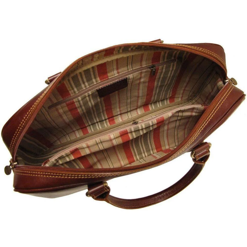 Floto Leather Venezia Slim Briefcase