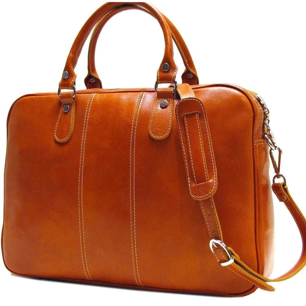 Floto Leather Venezia Slim Briefcase