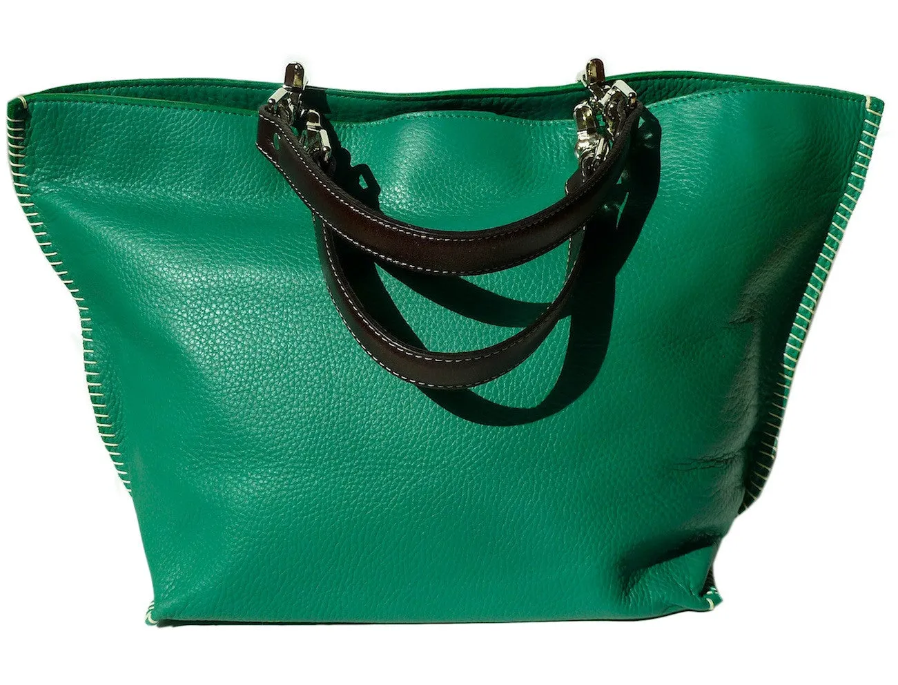 Gamidi 2 Tote Pebble Grain Leather Elephant Grey