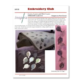 Leaves, Leaves & More Embroidery Club Disk #110