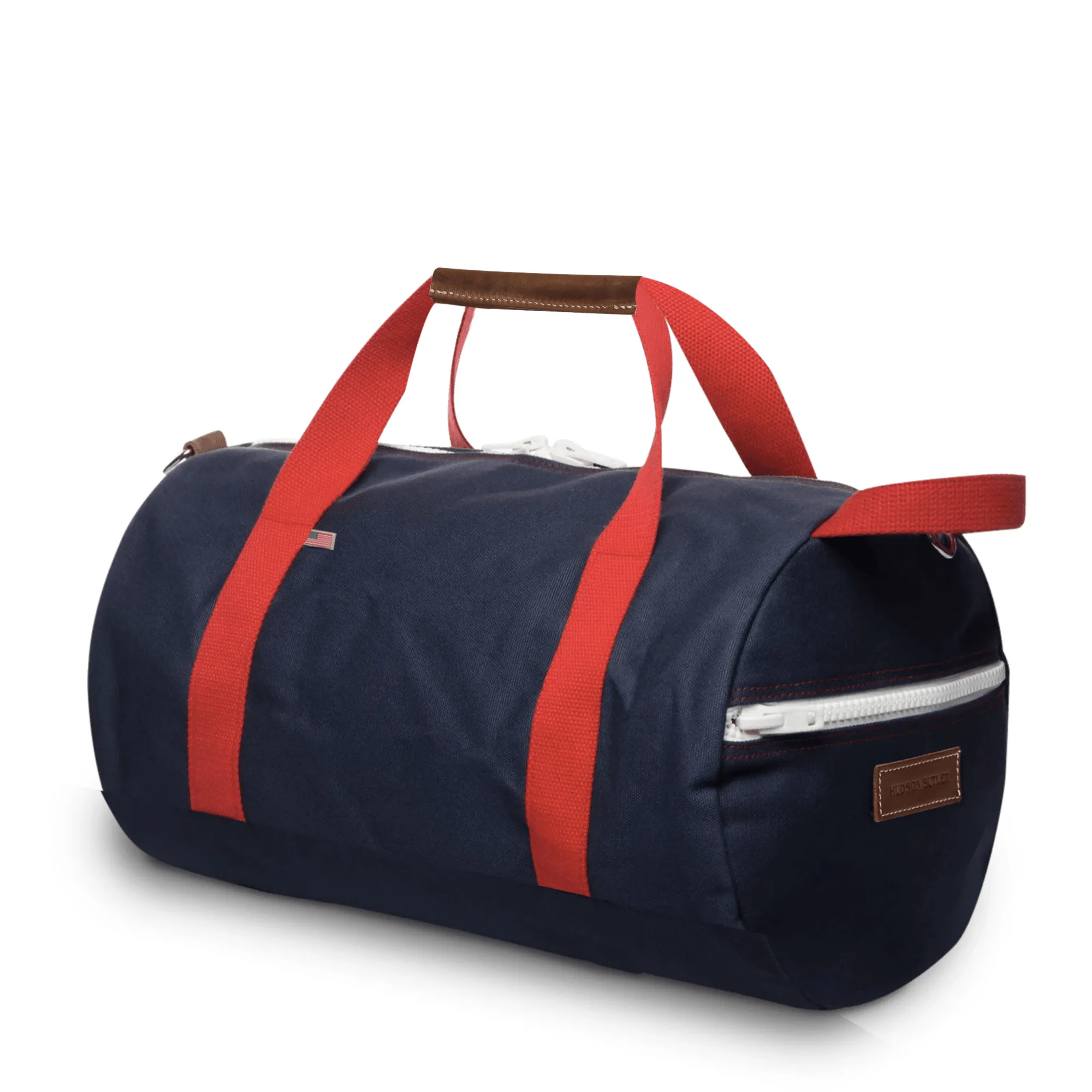 Medium Chatham Duffel Bag- Navy/Red