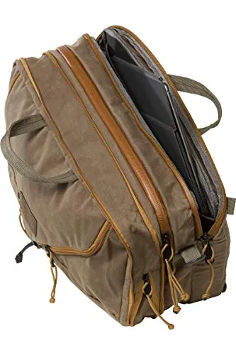 MYSTERY RANCH 3 Way Briefcase - Carry as Tote, Backpack and Shoulder Bag, Waxed Wood