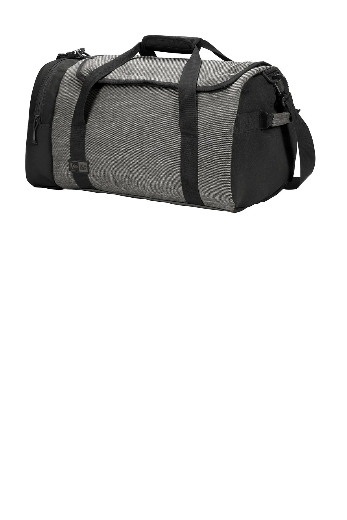 New Era Legacy Branded Duffels, Black TwillHeather/ Black