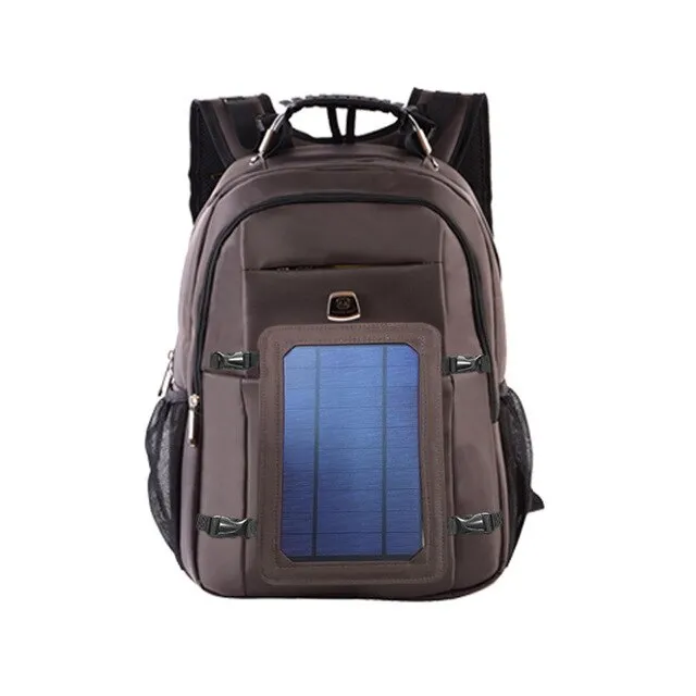 New Solar Charging USB Backpack men Fashion Casual Business Backpack Oxford Cloth Outdoor Bag