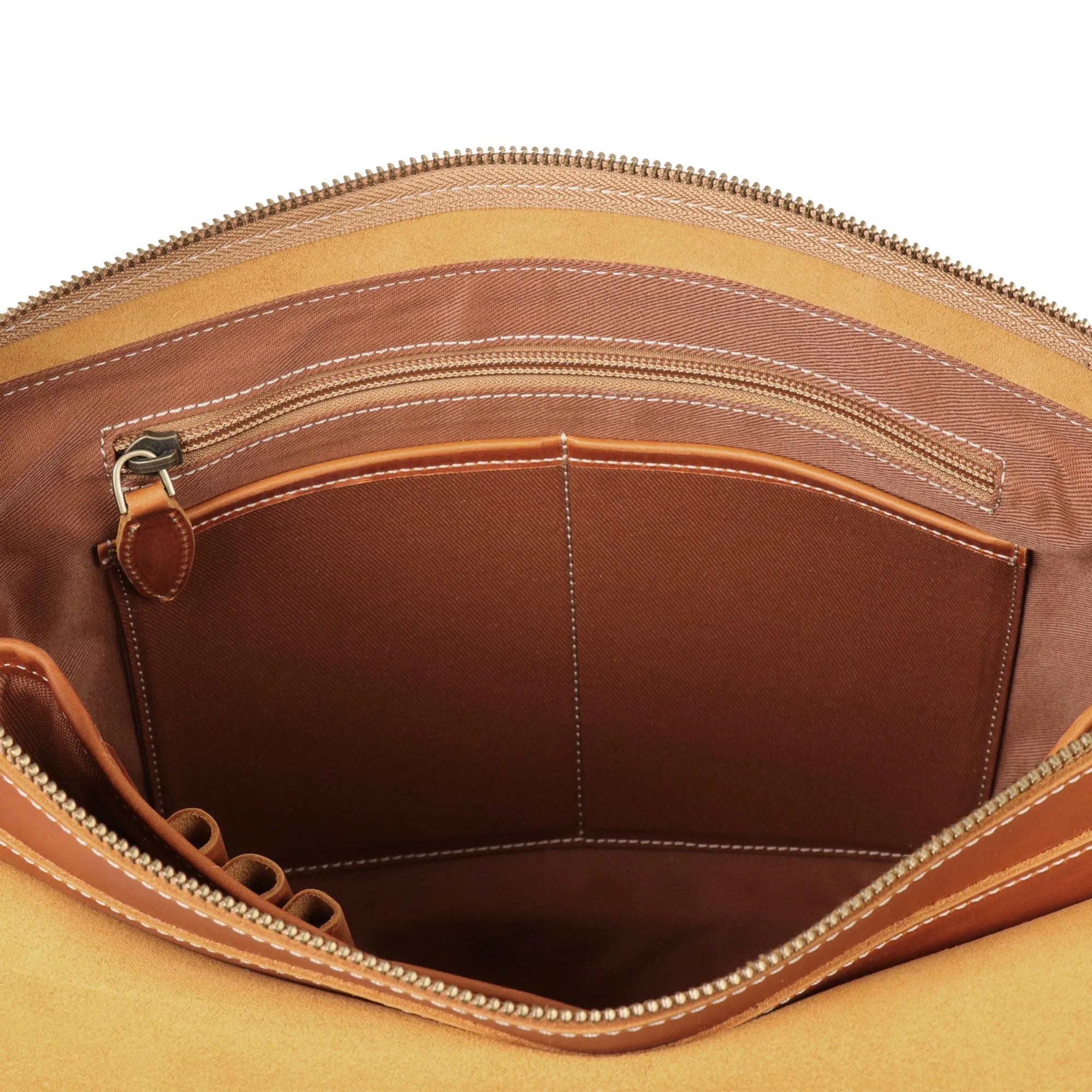 Plume Leather Messenger Bag