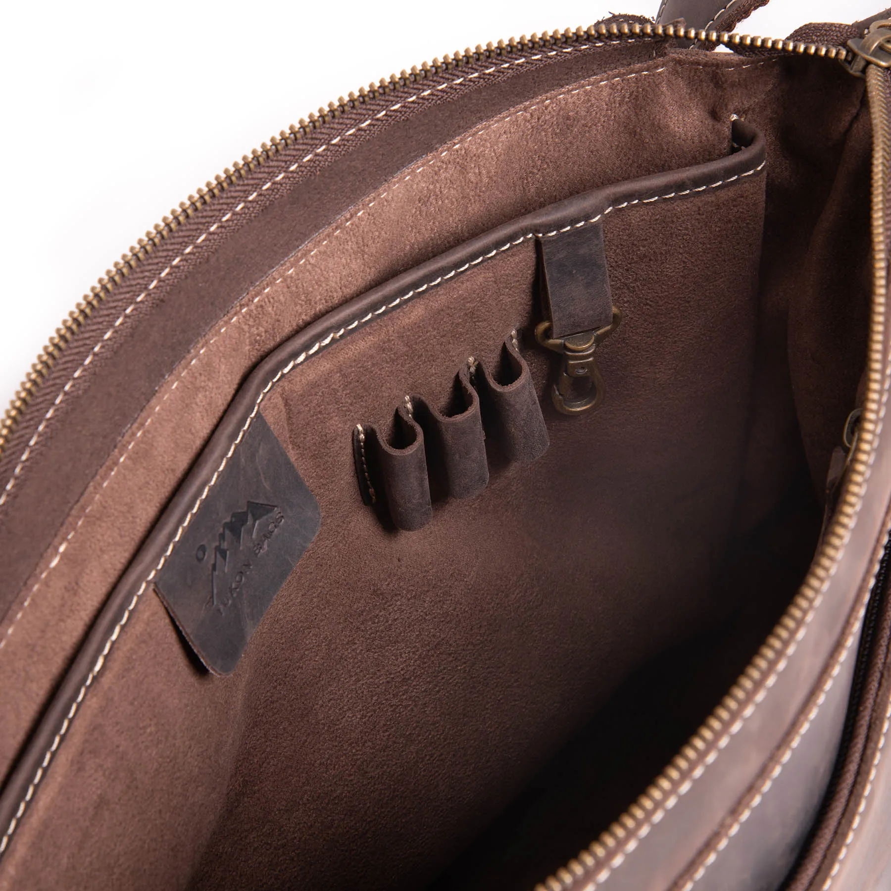 Plume Leather Messenger Bag