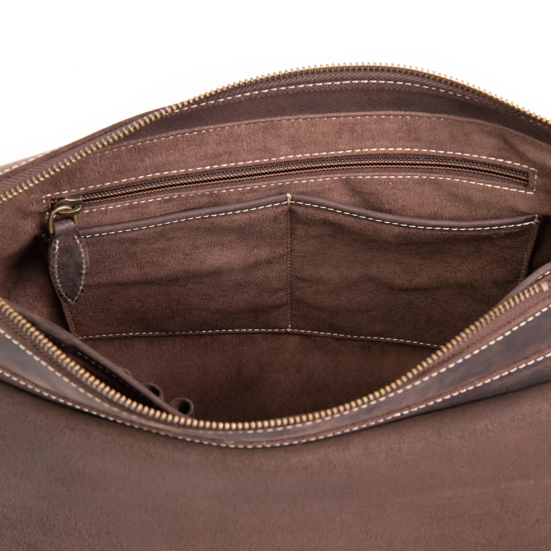 Plume Leather Messenger Bag