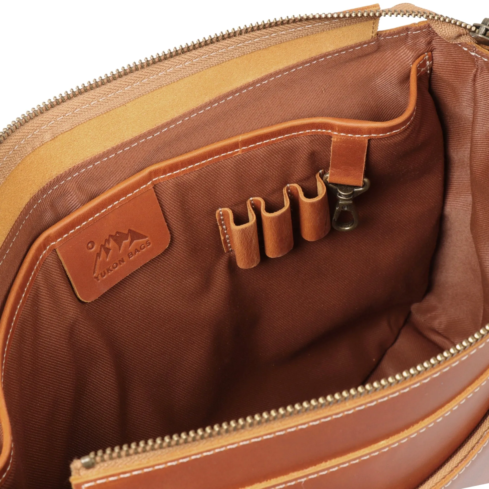 Plume Leather Messenger Bag