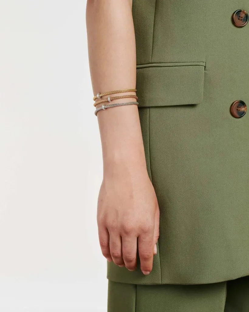 Prima Flex'It Bracelet With Diamonds, Large - 18ct Yellow Gold - 74508BX_BB_G_XBX_00L