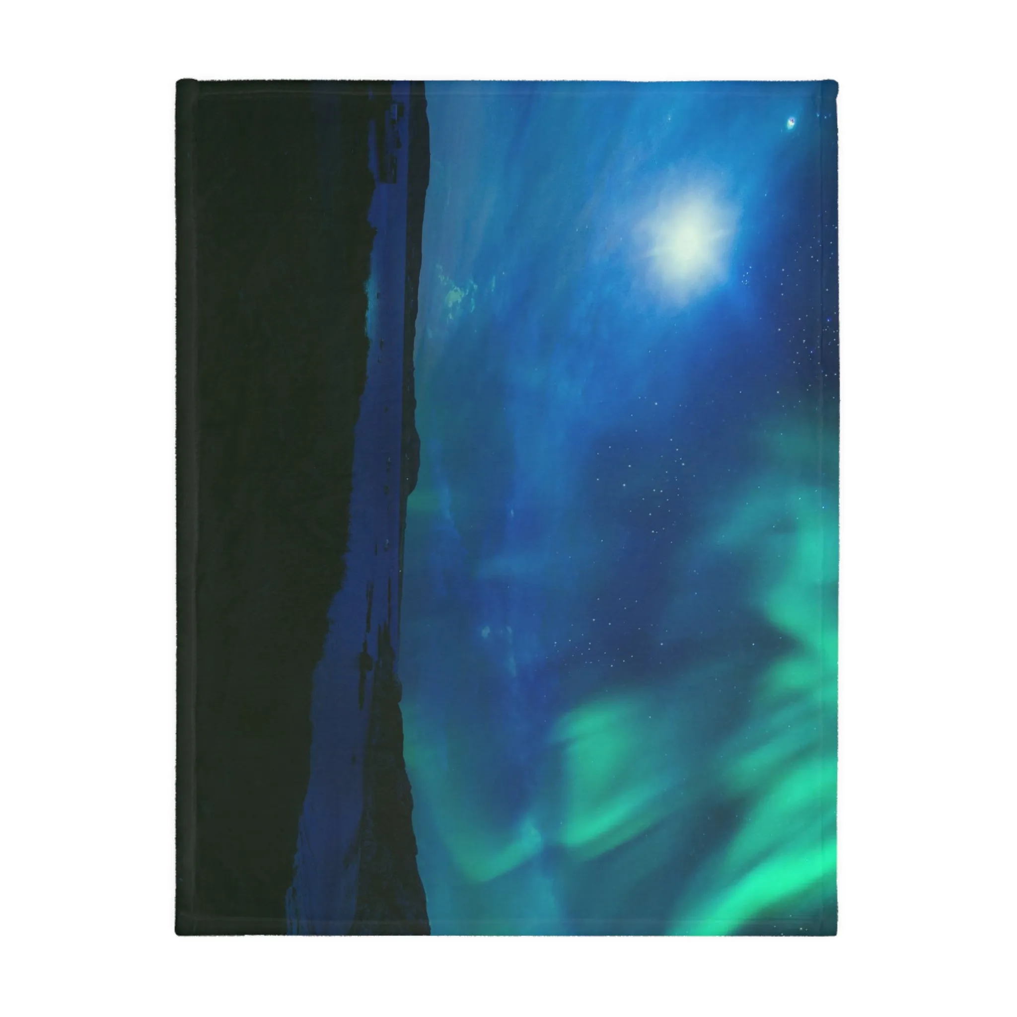"Interconnected Light" Day&Night Reversible Blanket - Minky