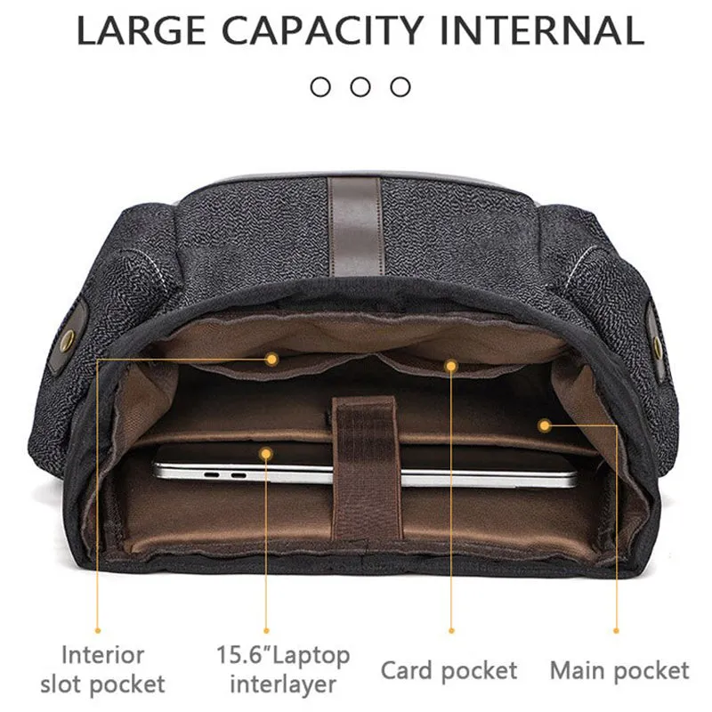 Retro Versatile Canvas Back Pack Bag