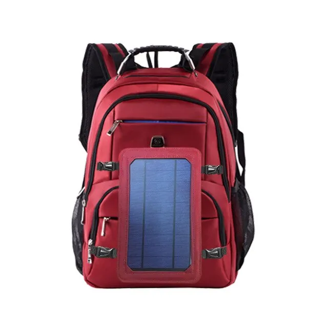Solar Charging Backpack Fashion Casual Business Backpack Oxford Cloth Outdoor Bag