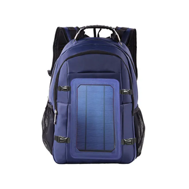 Solar Charging Backpack Fashion Casual Business Backpack Oxford Cloth Outdoor Bag