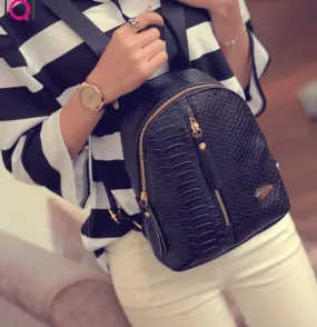 SUQI Pu leather Women Backpack