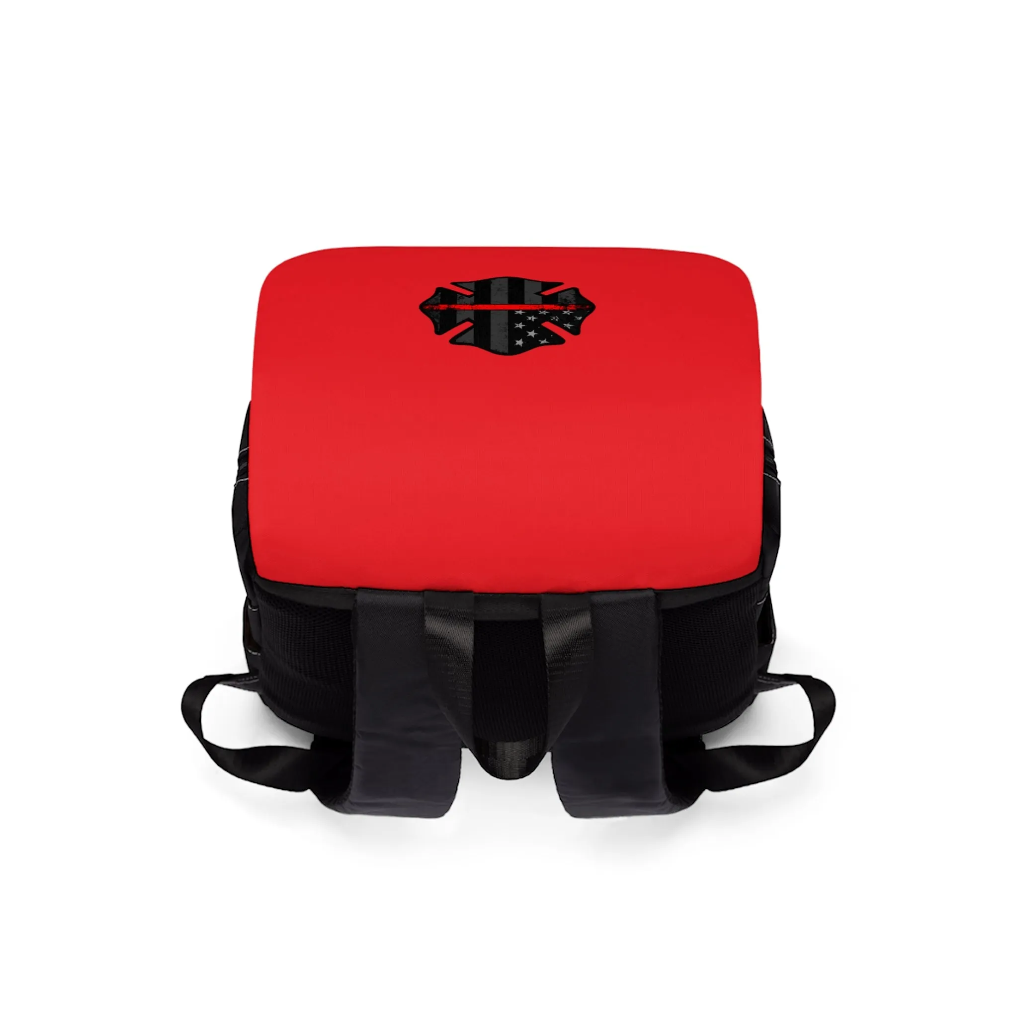 Thin Red Line - Unisex Shoulder Backpack