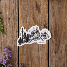 Weekend Wanderer Sticker