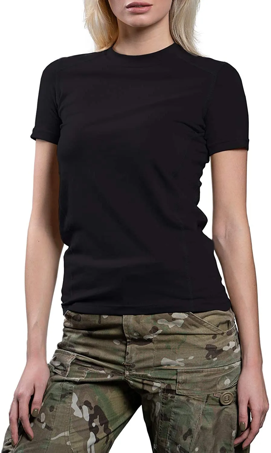 Womens Military Stretch Cotton Underwear T-Shirt -