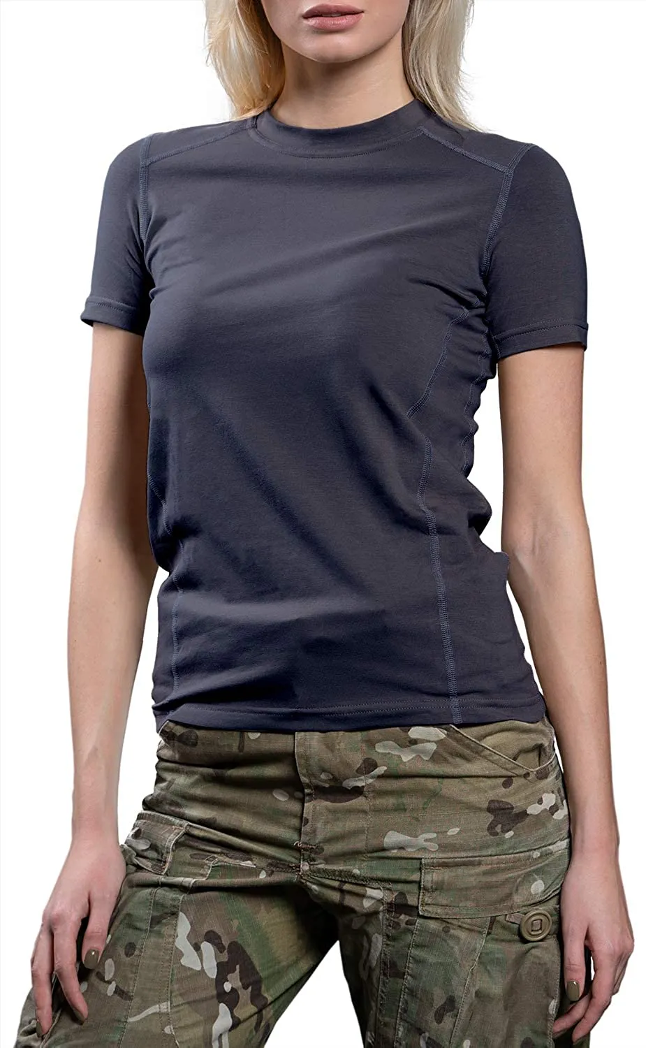 Womens Military Stretch Cotton Underwear T-Shirt -