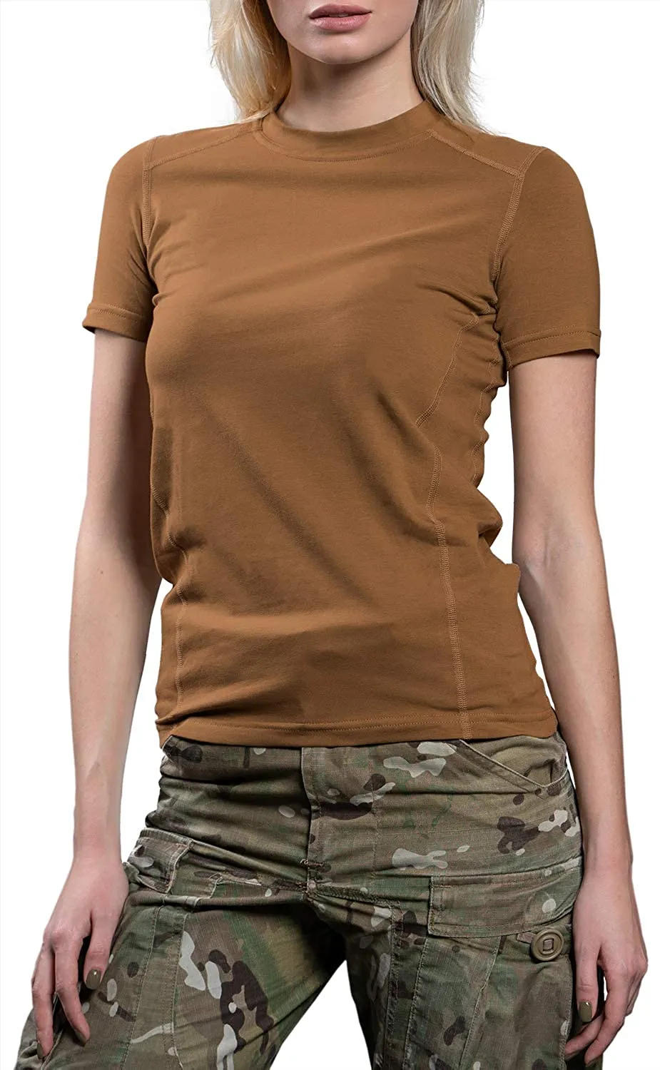 Womens Military Stretch Cotton Underwear T-Shirt -